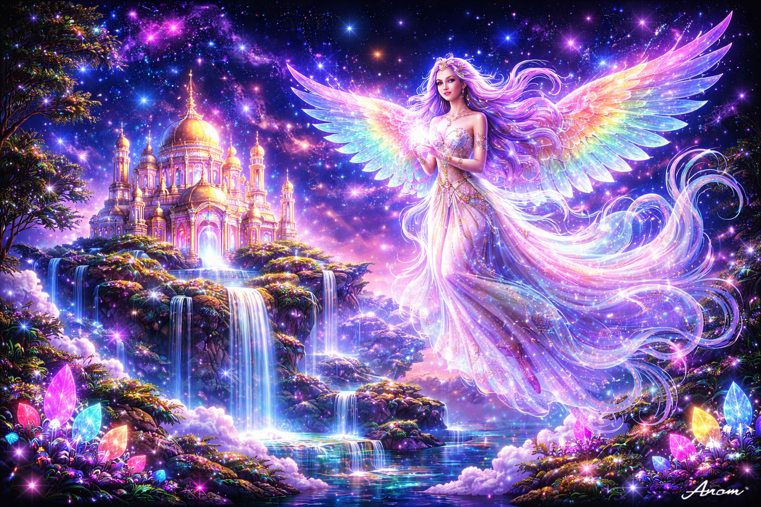 Celestial Angel Falls background