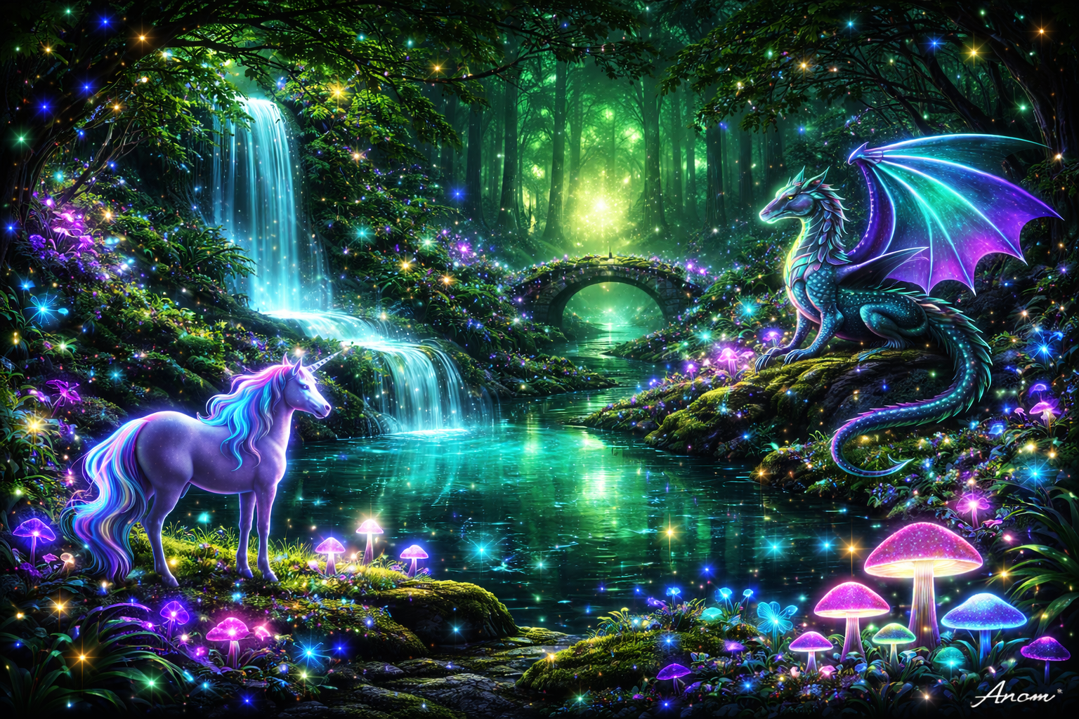 Enchanted River Realm background