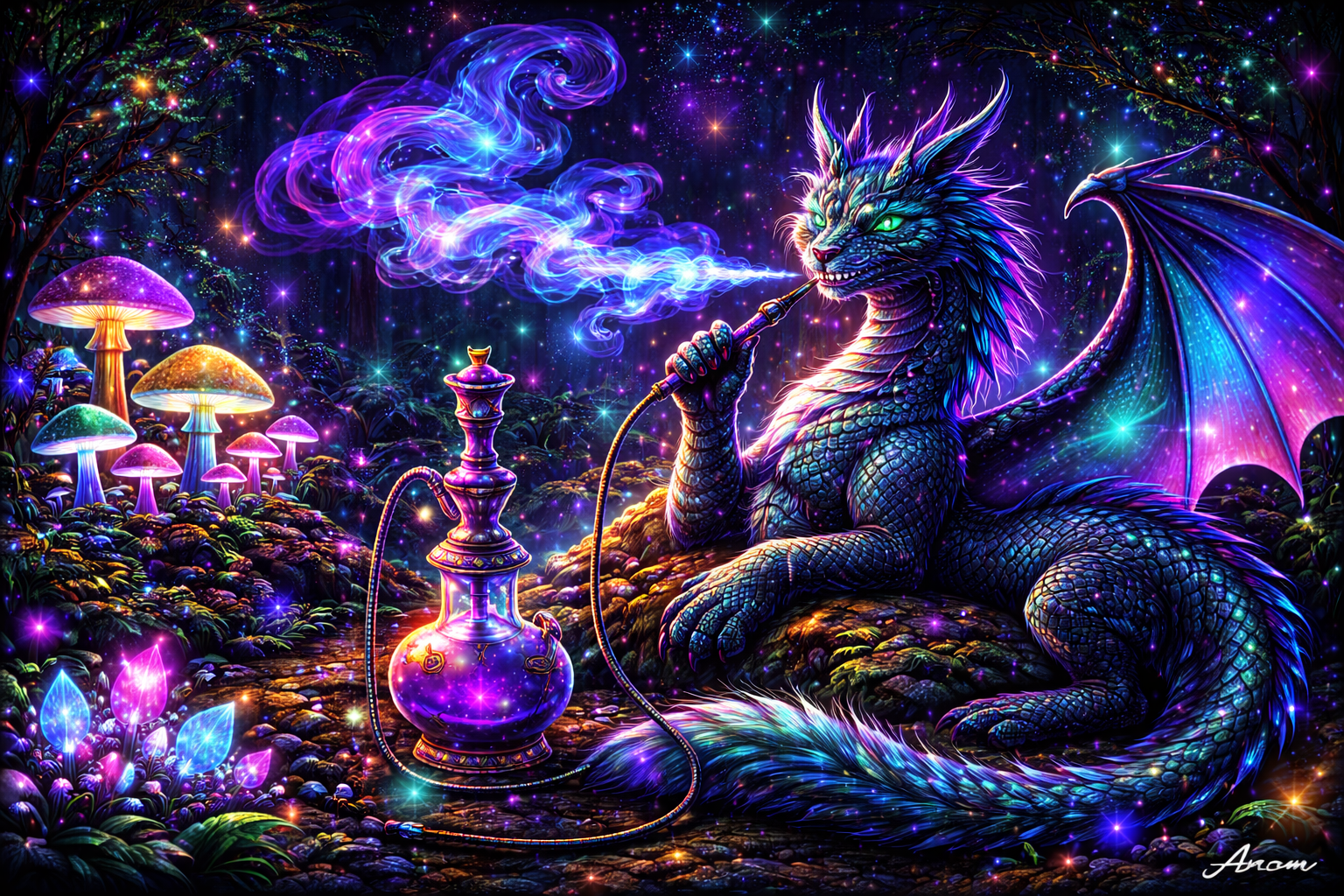 Starlit Dragon Lounge background