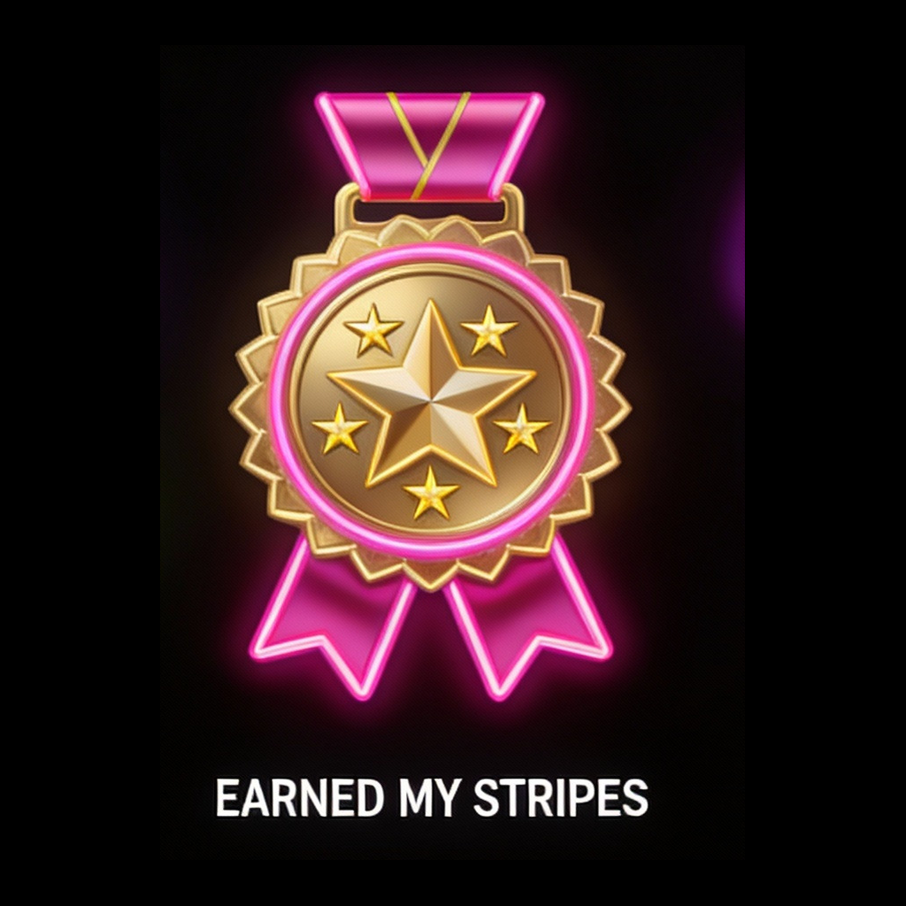 Earned My Stripes identity piece