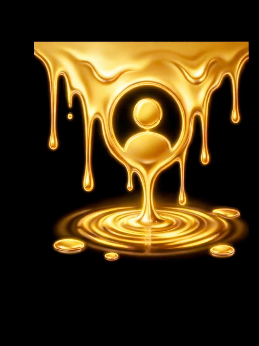 Solid Gold Profile identity piece