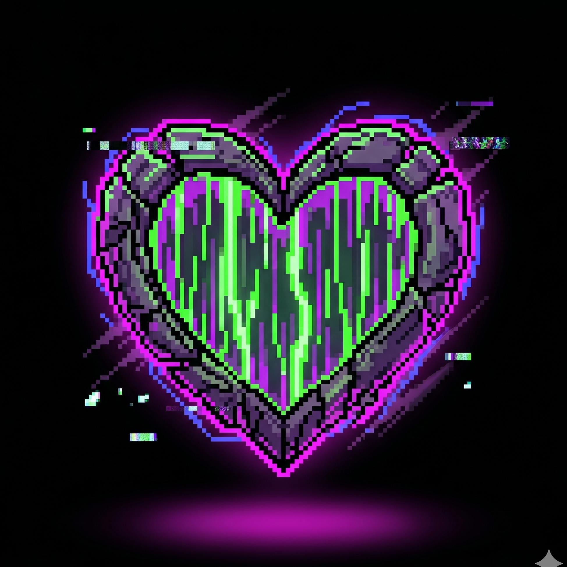 Glitch Heart identity artwork