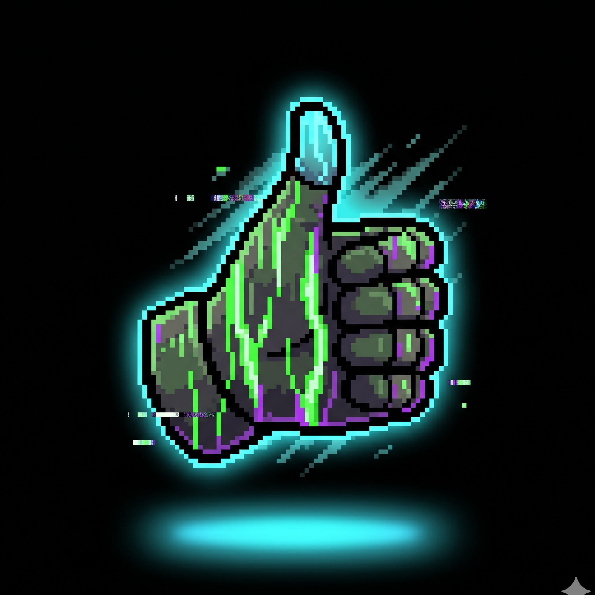 Glitch Thumb identity artwork