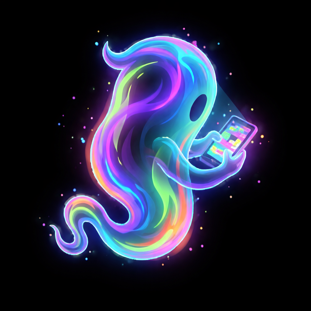Rainbow Ghost identity piece