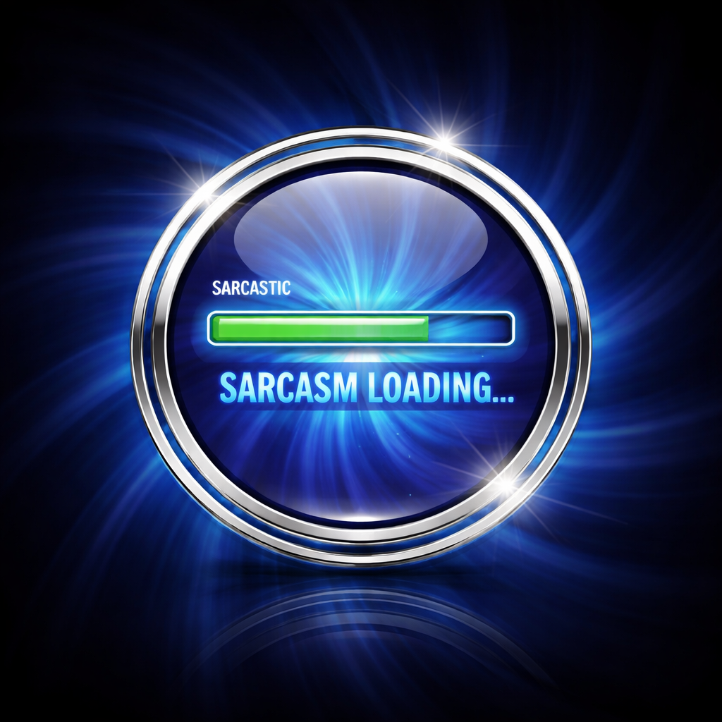 Sarcasm Loading mood piece